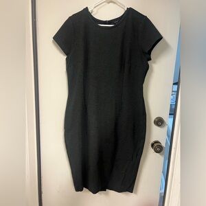 Ann Taylor Classic Gray Midi Dress